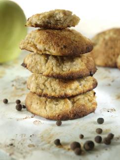 Stack of Quinoa-Apple-Spice Cookies
